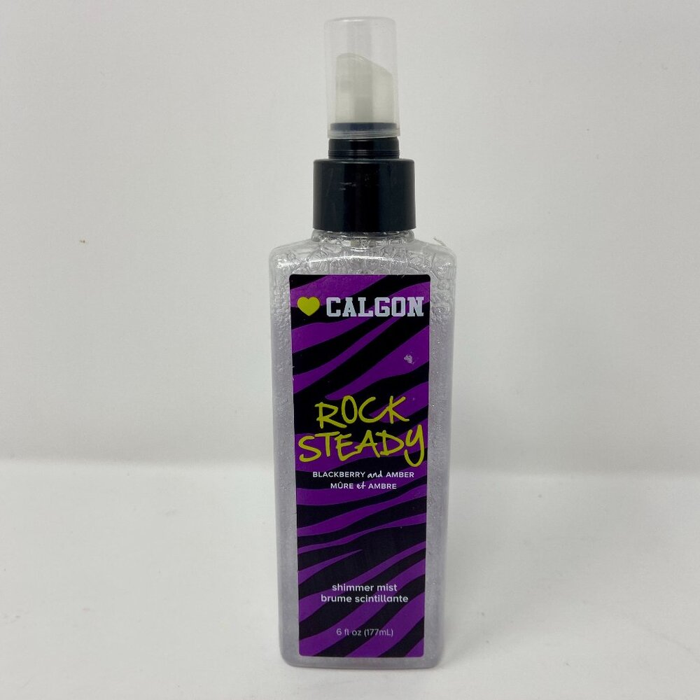 NEW Calgon ROCK STEADY Shimmer Mist 6 oz Blackberry Amber